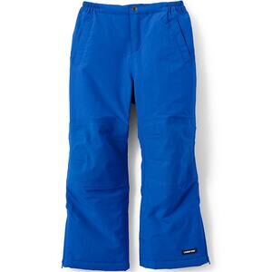 Lands' End Kids Waterproof Insulated Iron Knee Snow Pants Blue Size 8 Grow Along